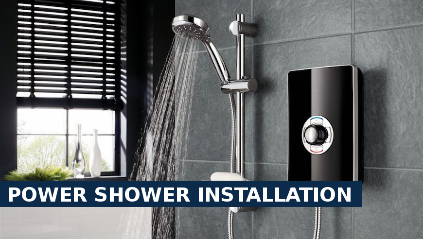 Power shower installation Harrow